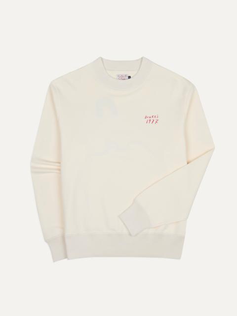 Drake's Mayumi Y. for Drake’s Embroidered Cotton Sweatshirt