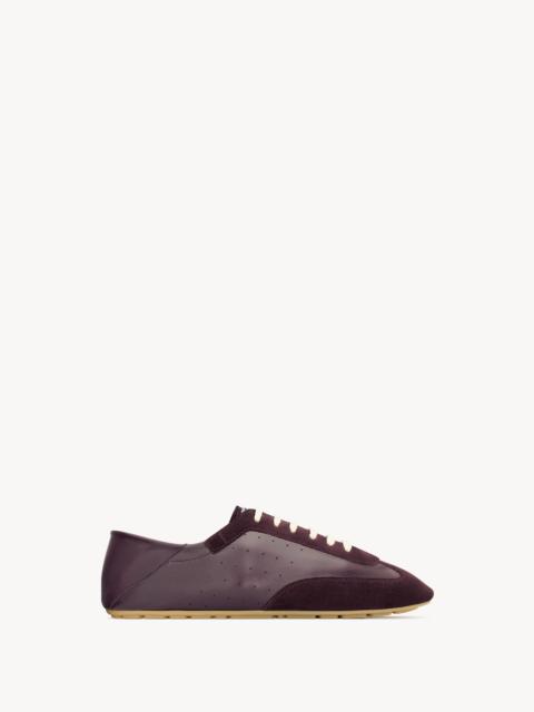 SAINT LAURENT LEWIS SNEAKERS IN LEATHER AND SUEDE