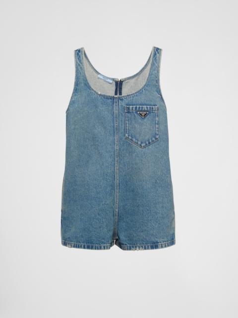 Prada Denim playsuit