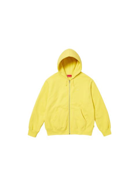 Supreme Small Box Zip Up Hooded Sweatshirt 'Yellow' SUP-FW23-032