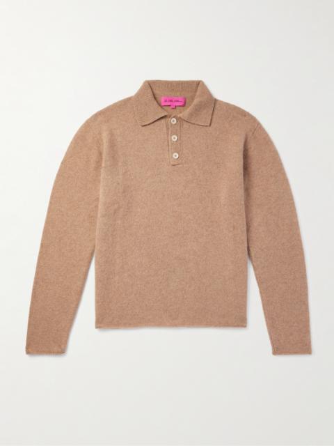 The Elder Statesman Brushed-Cashmere Polo Shirt