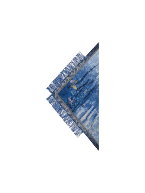 Pierre-Louis Mascia Aloeuw butterfly fringed scarf