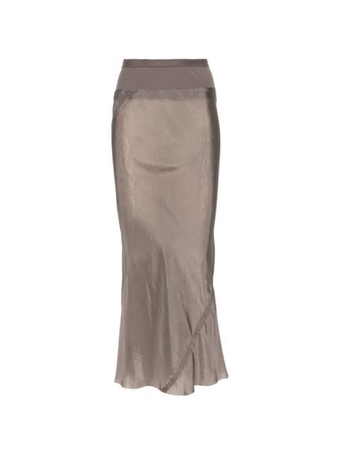 Calf Bias midi skirt