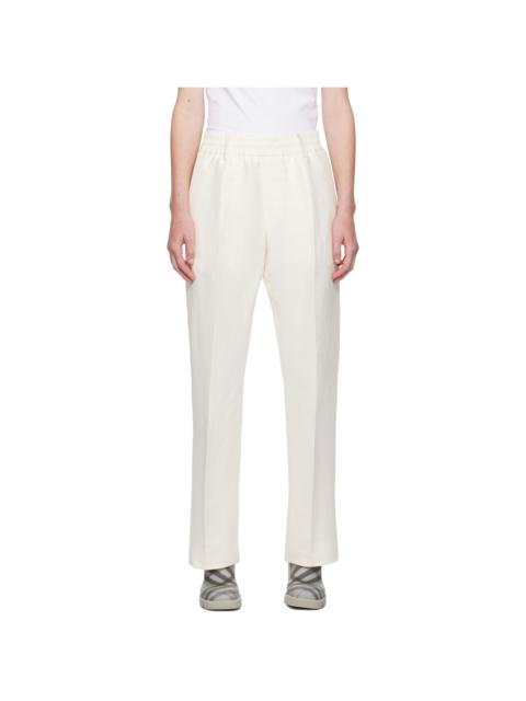 Burberry Off-White Lightweight Trousers