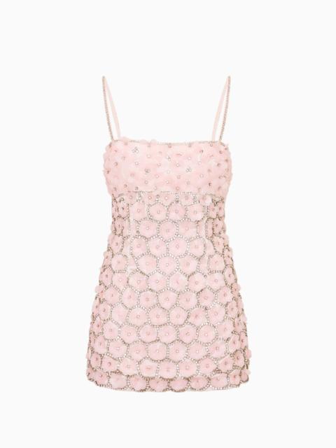 LoveShackFancy Katarina Floral Embellished Mini Dress