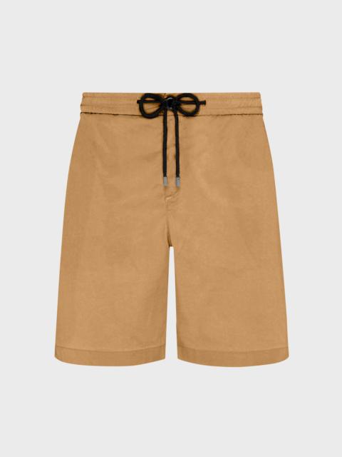 Men Tencel and Cotton Bermuda Shorts Satin