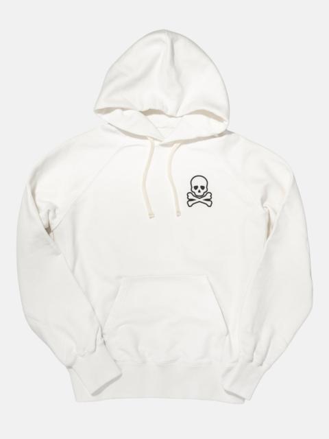 J. PRESS WHITE SKULL AND CROSSBONES HOODIE