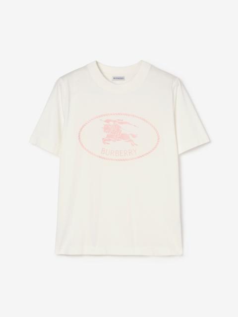 Burberry Knight Stamp Cotton T-shirt