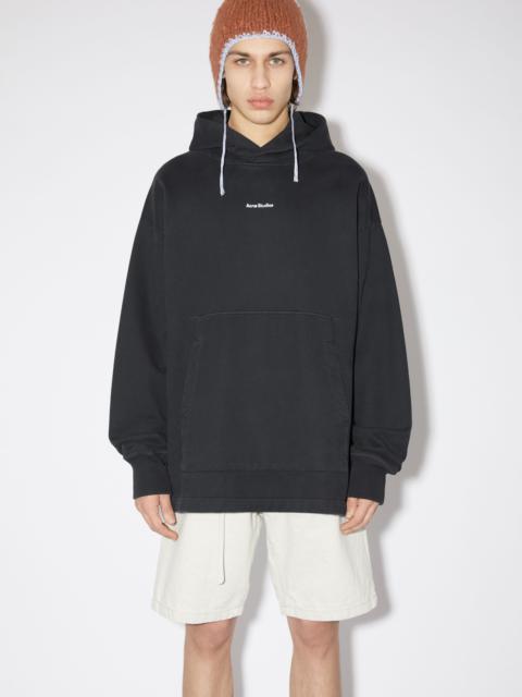 Acne Studios Logo hooded sweatshirt - Black