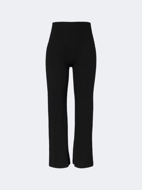 LESET Lauren cropped jersey flared pants