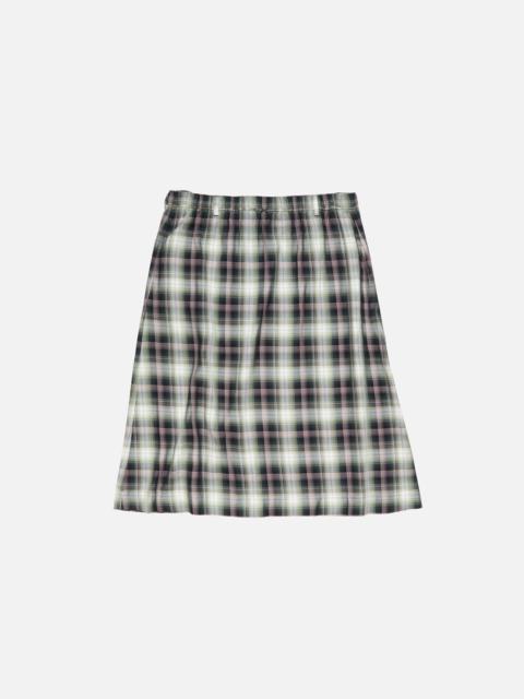 Acne Studios Check midi skirt - Black/green