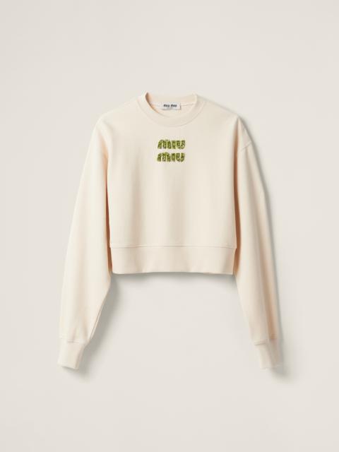 Sweatshirt with embroidered logo