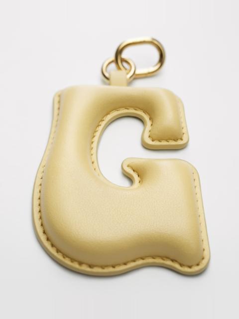 CELINE ALPHABET CHARMS G LETTER IN LAMBSKIN AND BRASS WITH GOLD FINISH