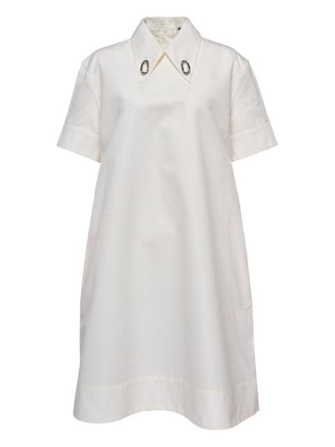 Jil Sander collar-detail short-sleeve dress