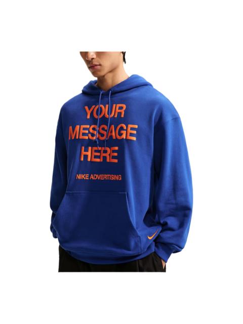 Nike Nike Sportswear Fleece Hoodie 'Old Royal Safety Orange' IO1649-417