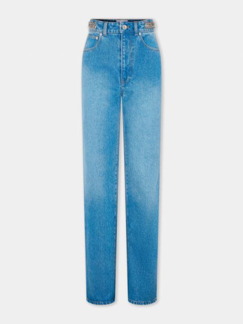 rabanne EMBELLISHED JEANS