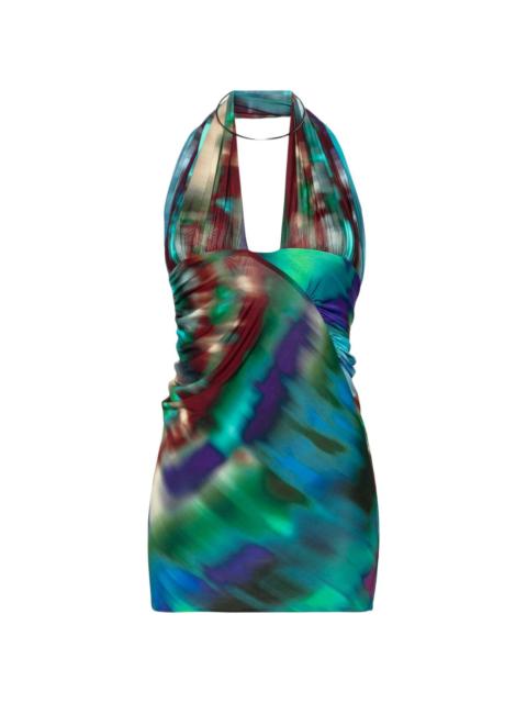 Paradise Beach-print minidress