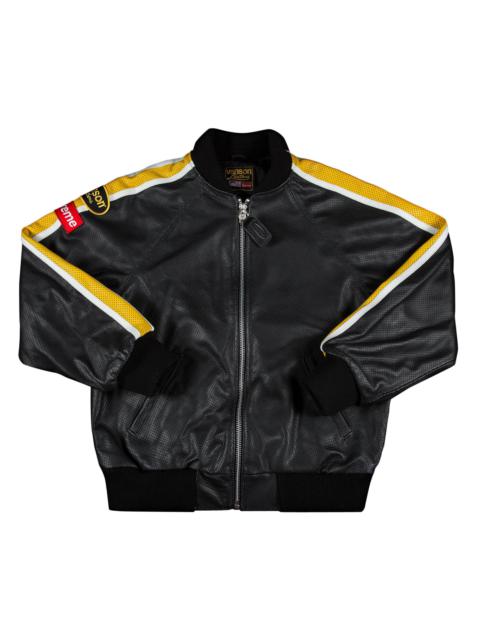 Supreme x Vanson Leathers Perforated Bomber Jacket 'Black'