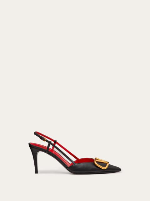 VLOGO SIGNATURE CALFSKIN SLINGBACK PUMP 80MM / 3.15 IN.