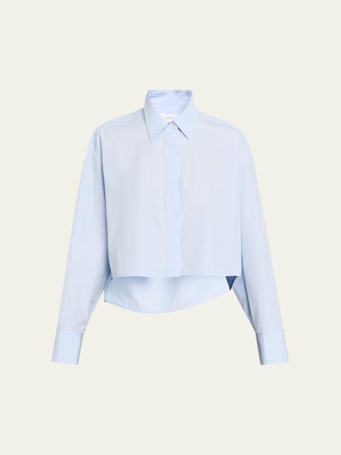 A.L.C. Maude Cropped Cotton Poplin Top