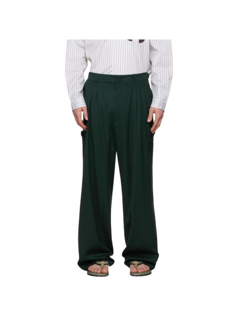 Kiko Kostadinov Green Andras Formal Trousers