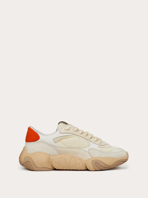 VALENTINO GARAVANI BUBBLEBACK MESH AND SUEDE SNEAKER