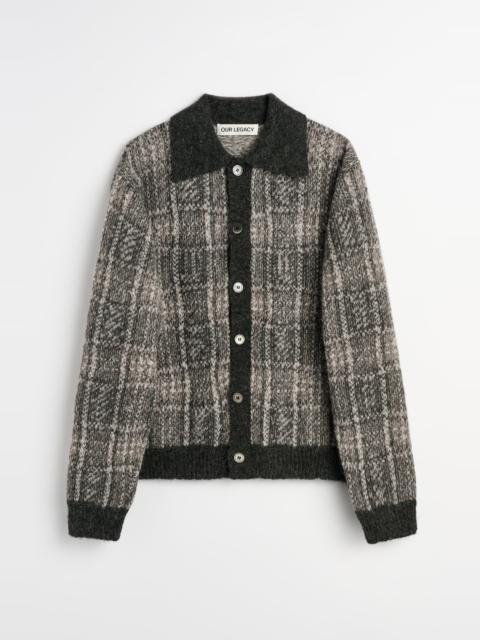 Our Legacy Evening Polo Grand Check Fuzzy Alpaca