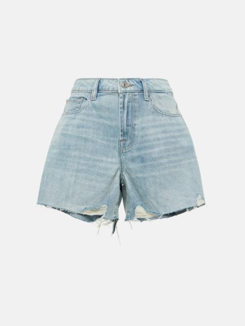 7 For All Mankind Monroe mid-rise denim shorts
