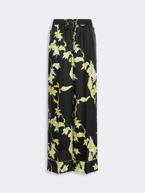 Sportmax PIOGGIA Silk pyjama trousers - BLACK