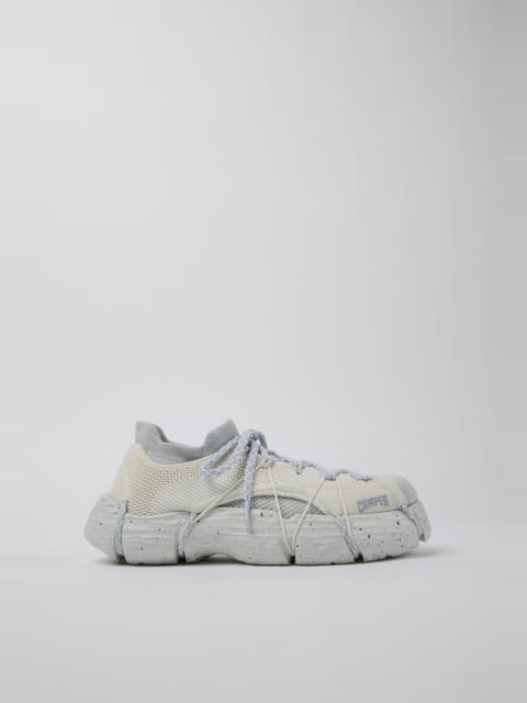 CAMPER Roku White and Gray Textile Sneakers for Women.