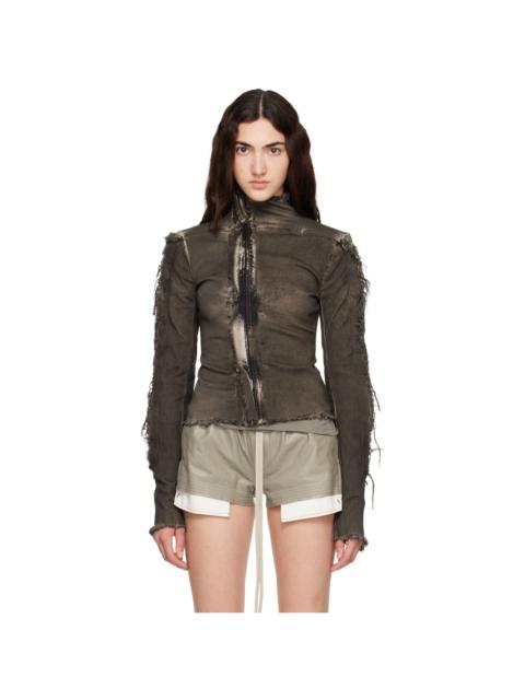 Rick Owens Brown Tower Gary Denim Jacket
