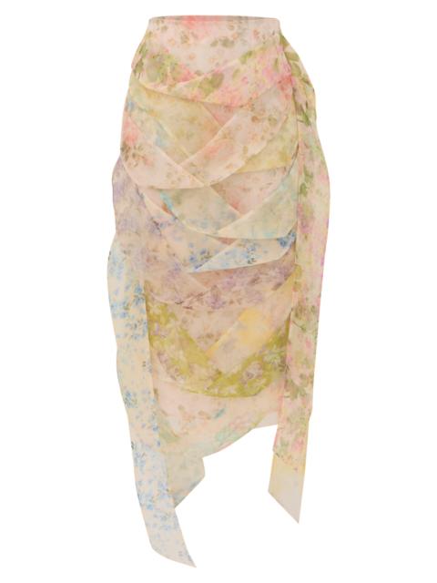 Zimmermann CLASH RIBBON MIDI SKIRT