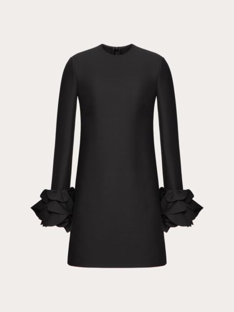 Valentino EMBROIDERED CREPE COUTURE SHORT DRESS