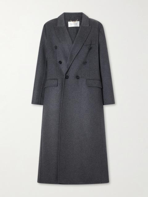 Victoria Beckham Double-breasted Wool-blend Long Coat