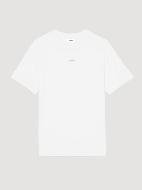 SANDRO EMBROIDERED T-SHIRT