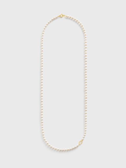 TOTEME Infinity pearl necklace white
