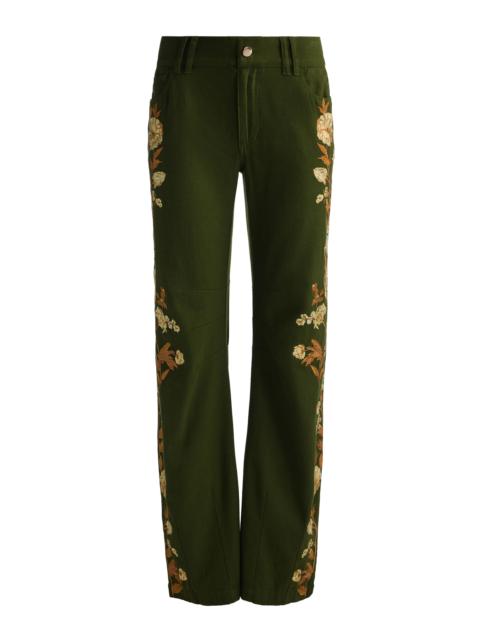 Alice + Olivia AKERS EMBROIDERED PANT