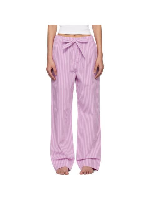 TEKLA Purple & Pink Poplin Pyjama Pants