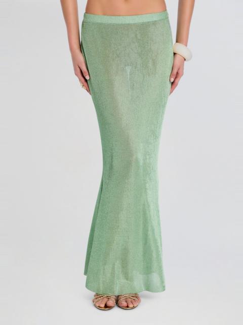 RETROFÊTE HARMONY METALLIC KNIT SKIRT