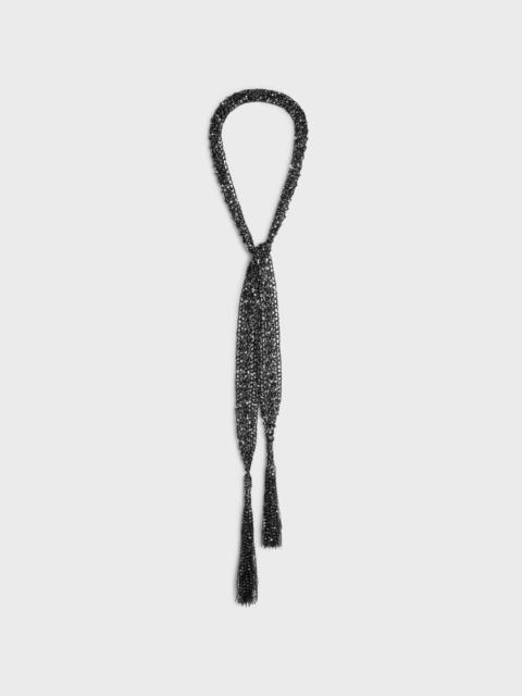 CELINE thin scarf in sequins crochet