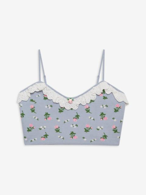For Love & Lemons Amalia Knit Crop Top