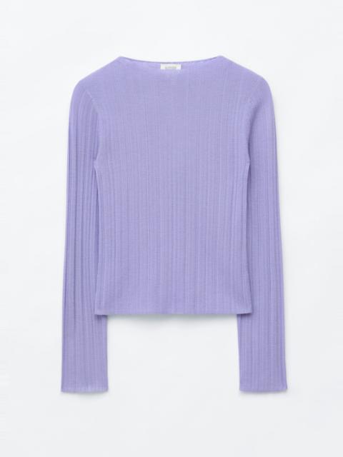 & Other Stories Rib-Knit Wool Boatneck Top