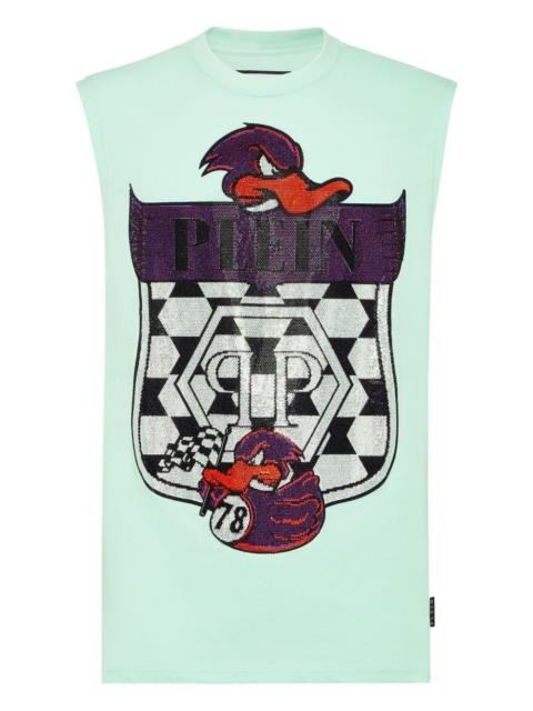 PHILIPP PLEIN logo-print tank top