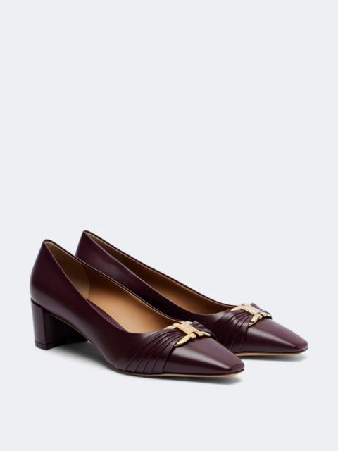 FERRAGAMO Tillya leather pumps