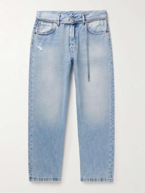 Acne Studios 1991 Wide-Leg Belted Organic Jeans