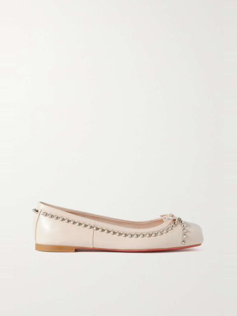 Christian Louboutin Mamadrague spiked leather ballet flats