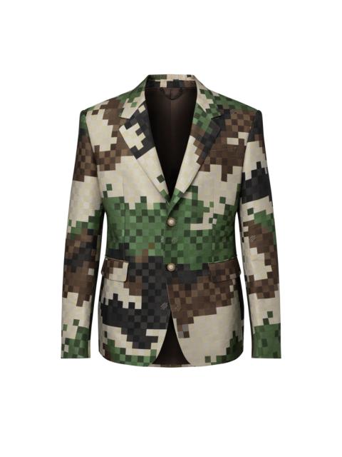 Louis Vuitton Single-Breasted Tailored Damier Jacket