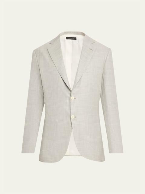 Brioni Men's Wool Plume Plaid Single-Breasted Sport Coat