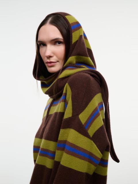 STAUD STAUD CASHMERE HOOD SCARF NIGHTOWL STRIPE