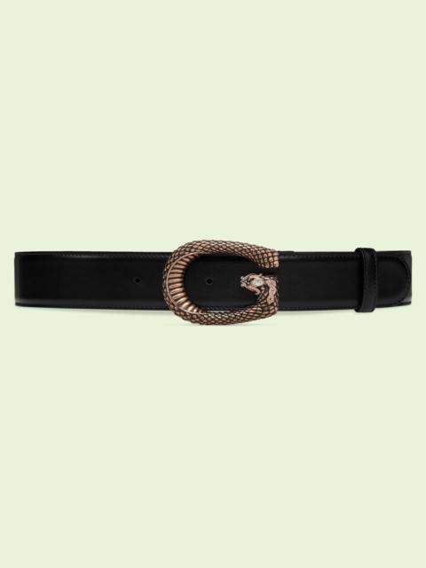 GUCCI Belt with G snake buckle